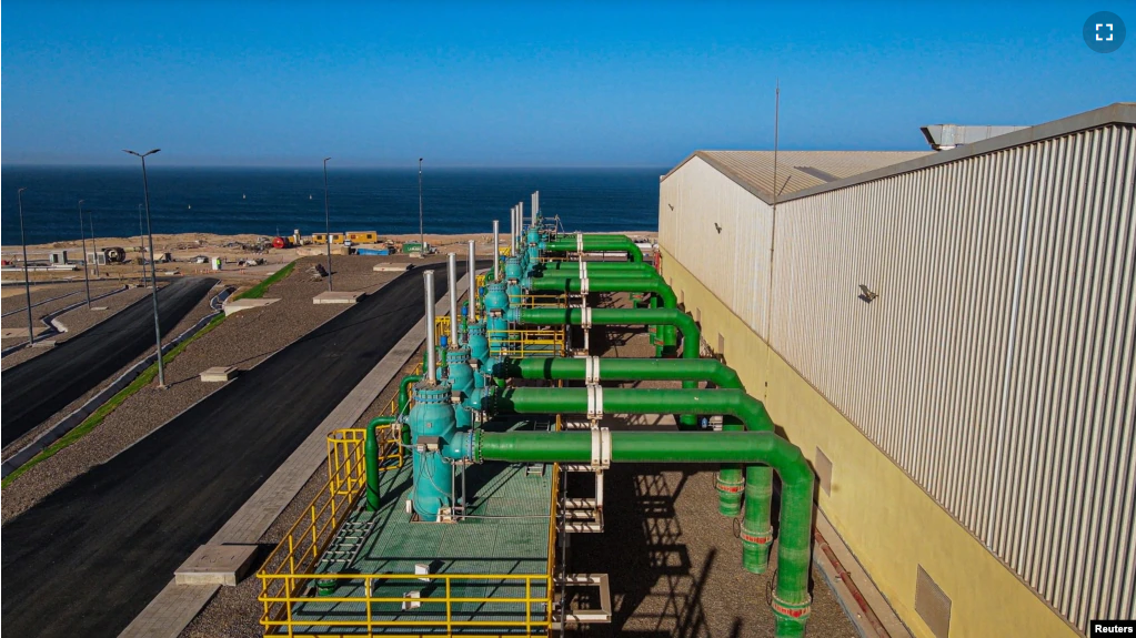 A view shows a desalination plant in south of Agadir, Morocco, in this handout picture obtained by Reuters on November 21, 2022. (Moroccan Ministry of Agriculture/Handout via REUTERS)