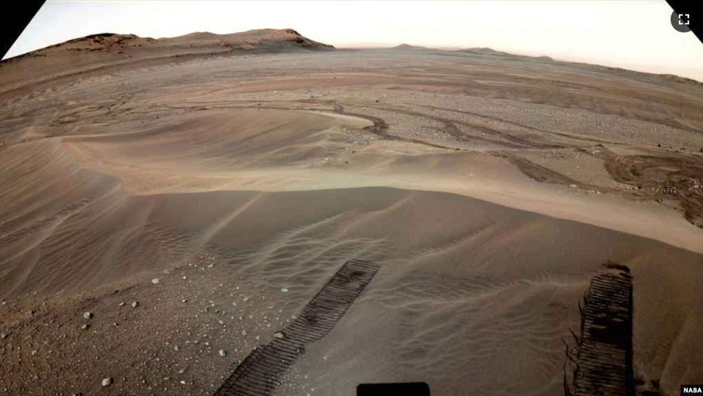 The location where Perseverance will begin dropping samples is shown in this image taken by the Mars rover. (Credits: NASA/JPL-Caltech)