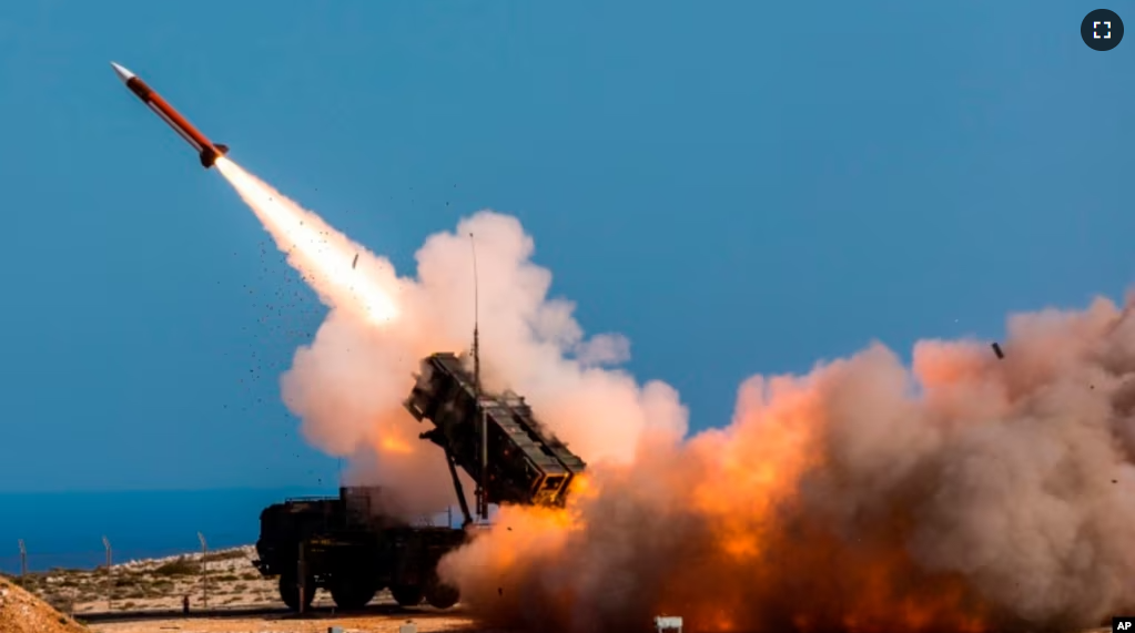 FILE - German soldiers assigned to a NATO installation in Greece fire the Patriot missile. (Sebastian Apel/U.S. Department of Defense, via AP, File)