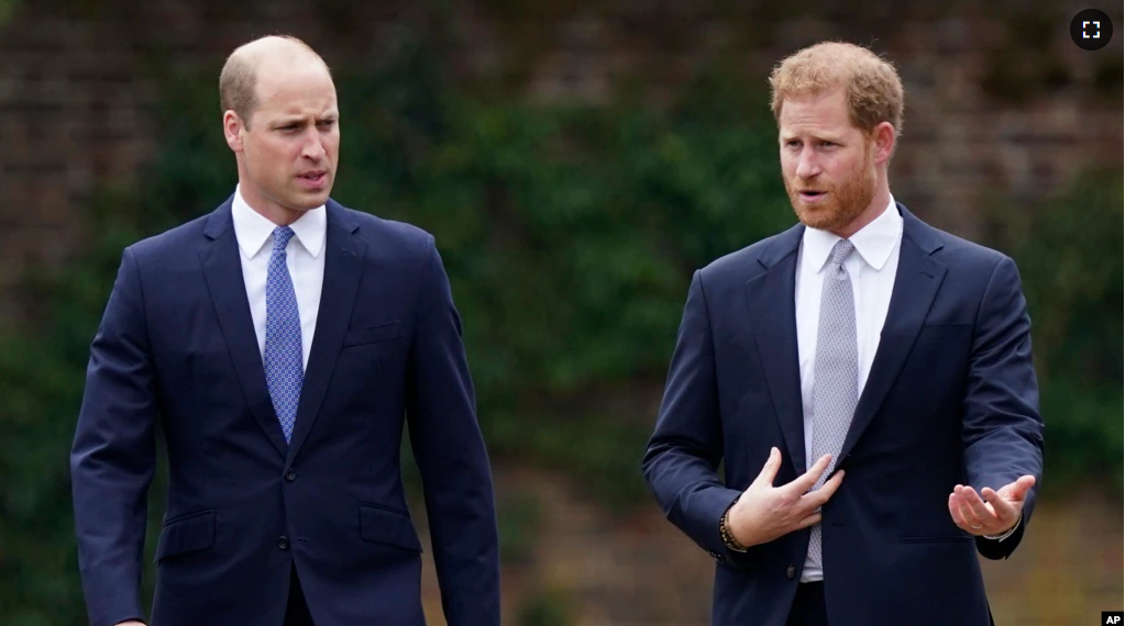 FILE - In a new book, Britain's Prince Harry says he was forced to the ground in a fight with his brother William. (Yui Mok/Pool Photo via AP, File)