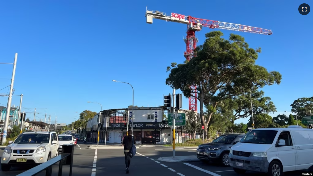 A general view of a construction site of a student accommodation building near University of New South Wales, in Sydney, Australia February 17, 2023. (REUTERS/ Stella Qiu)