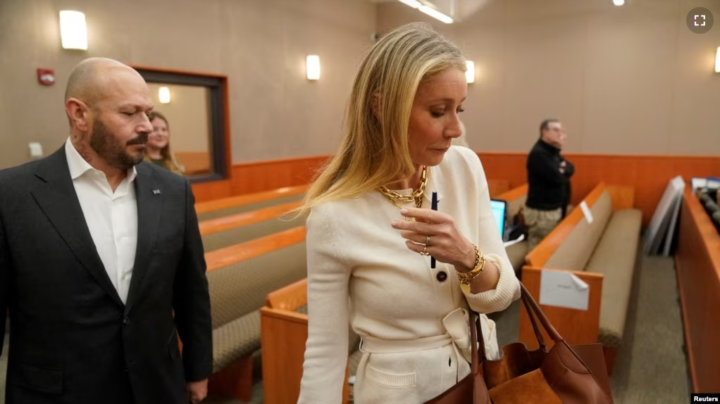 FILE - Actor Gwyneth Paltrow enters the courtroom as her ski crash trial continues, in Park City, Utah, U.S., March 22, 2023. Those who follow fashion noticed that she did not wear anything "flashy." (Rick Bowmer/Pool via REUTERS)