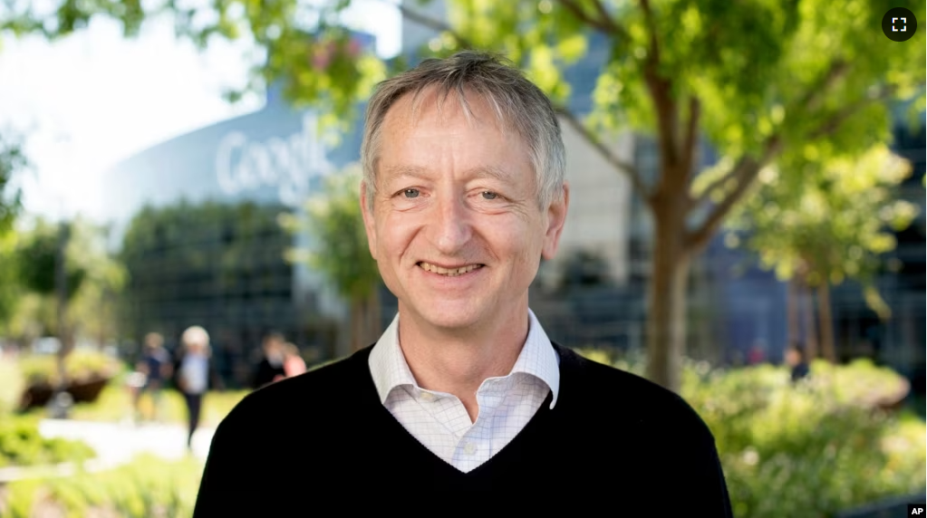 FILE - Computer scientist Geoffrey Hinton, who studies neural networks used in artificial intelligence applications, poses at Google's Mountain View, Calif, headquarters on Wednesday, March 25, 2015. (AP Photo/Noah Berger)