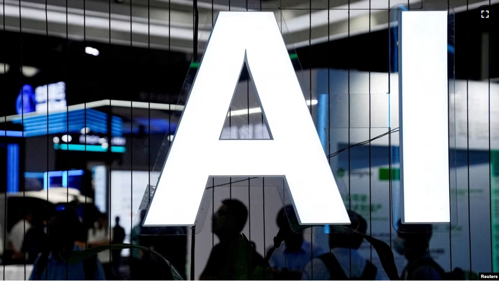 FILE - An AI (Artificial Intelligence) sign is seen at the World Artificial Intelligence Conference (WAIC) in Shanghai, China July 6, 2023. (REUTERS/Aly Song/File Photo)