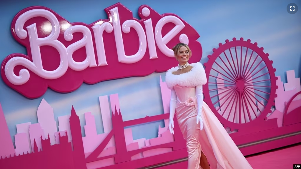 FILE - Australian actress Margot Robbie arrives for the European premiere of "Barbie" in central London on July 12, 2023. The movie has been a huge success. (Photo by JUSTIN TALLIS / AFP)