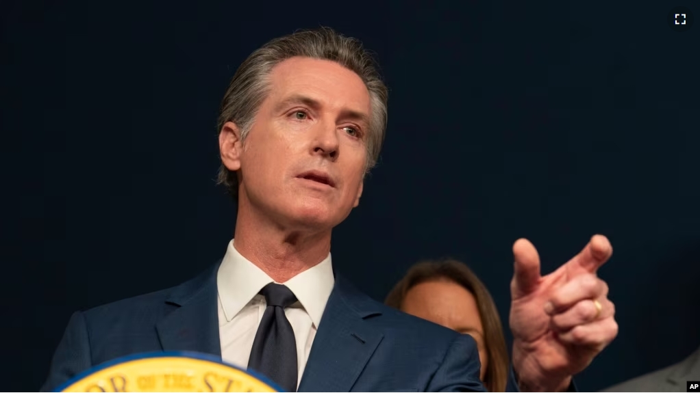 FILE - California Gov. Gavin Newsom answers questions during a news conference, Sept, 26, 2023, in Sacramento. (AP Photo/Rich Pedroncelli, File)