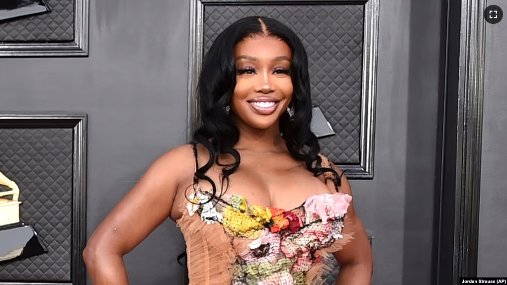 FILE - SZA arrives at the 64th annual Grammy Awards, April 3, 2022, in Las Vegas. (Photo by Jordan Strauss/Invision/AP, File)