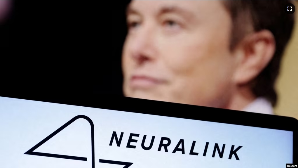 The Neuralink logo and Elon Musk are seen in this illustration taken, December 19, 2022. (REUTERS/Dado Ruvic/Illustration)