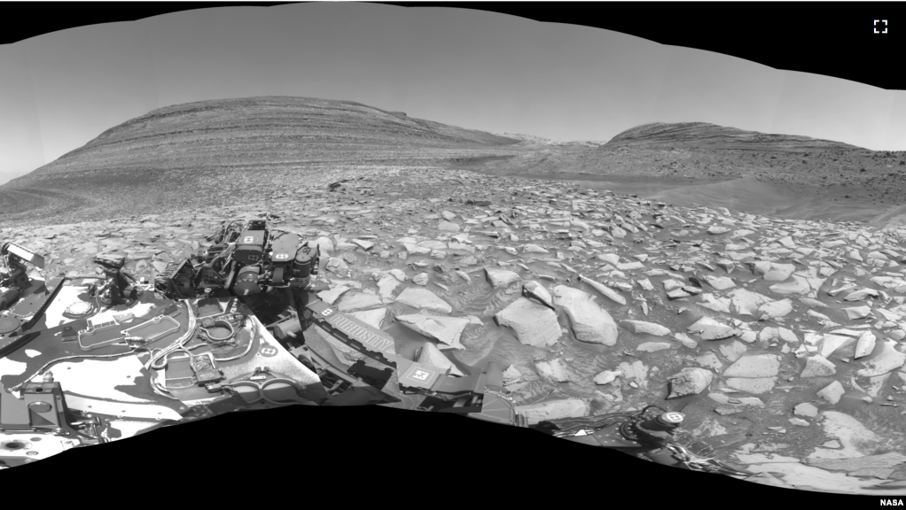 A camera attached to NASA’s Curiosity Mars rover captured this 360-degree panorama on Feb. 3. It shows the Gediz Vallis channel, which the rover will explore in the coming months. (Image Credit: NASA/JPL-Caltech)