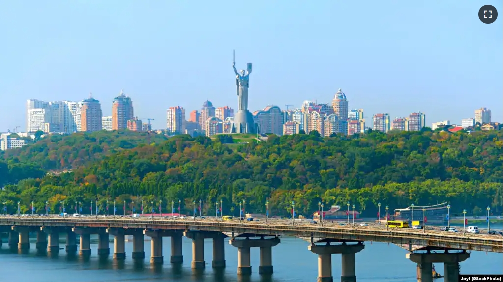 FILE - Paton's Bridge in Kyiv, Ukraine. (Adobe Stock Photo by Joyt)