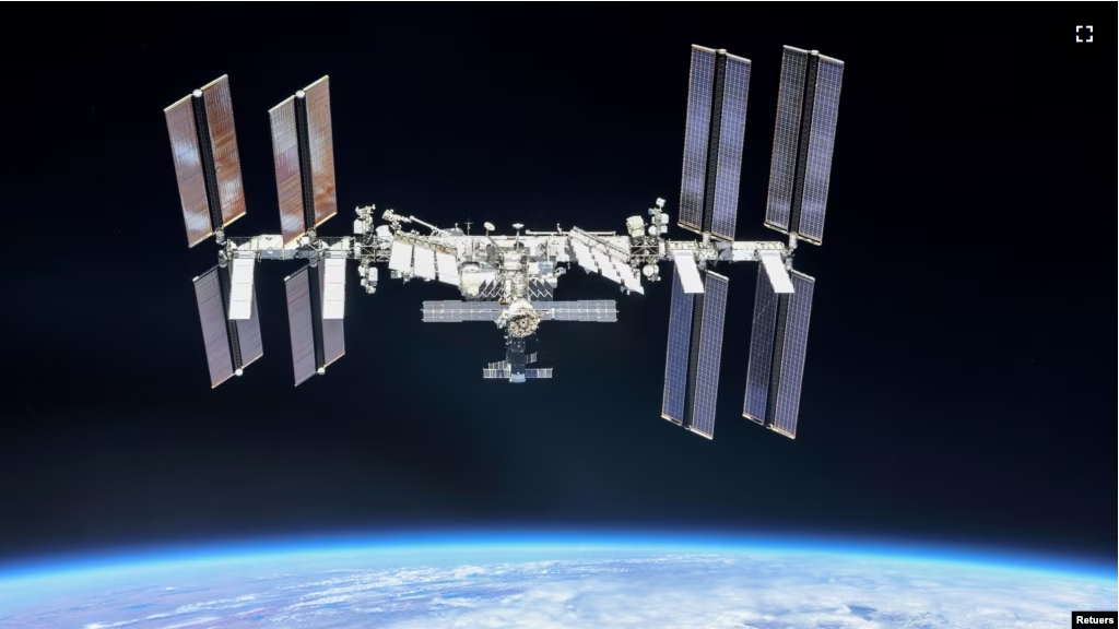 In this file photo, the International Space Station (ISS) is photographed by Expedition 56 crew members from a Soyuz spacecraft after undocking, October 4, 2018. (NASA/Roscosmos/Handout via REUTERS)