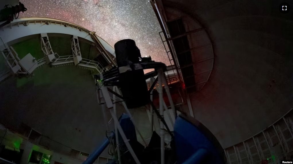 FILE - The Dark Energy Spectroscopic Instrument at Kitt Peak National Observatory in Arizona is operated imaging the night sky in 2022, in Kitt Peak, Arizona, U.S. (Kitt Peak National Observatory/NOIRLab/U.S. National Science Foundation/AURA/T. Slovinsky/Handout via REUTERS)