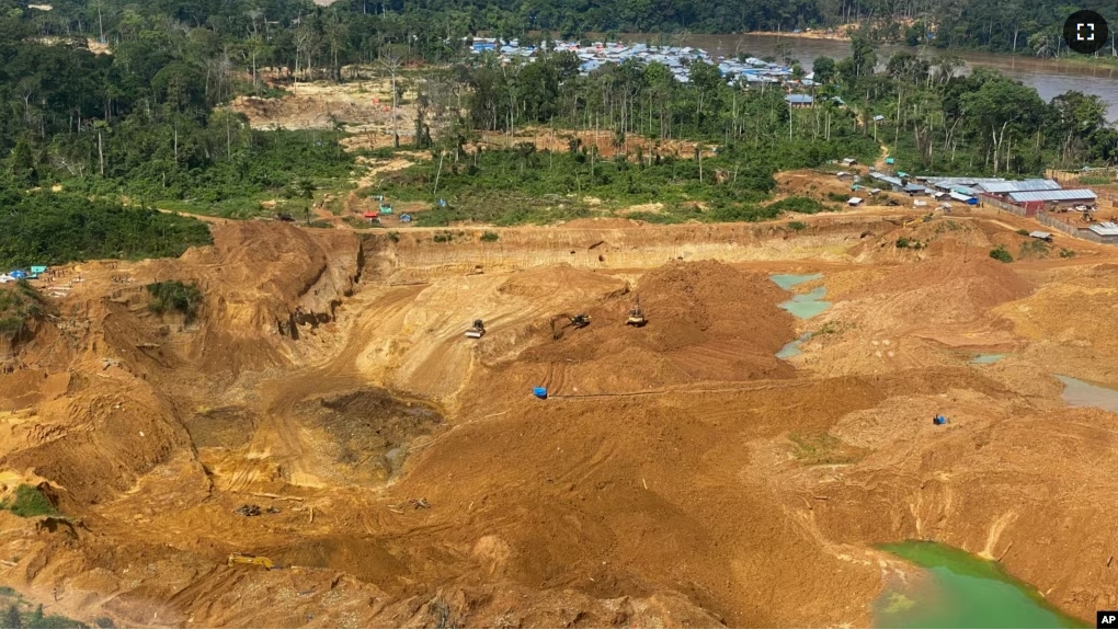 FILE - Deforestation is visible near the Muchacha mine in November 2020, near the Okapi Wildlife Reserve in Congo. (AP Photo)